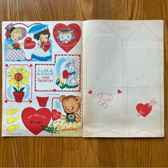 Vintage 1940s sweet Valentine cards 💕 - Picture 5 of 7